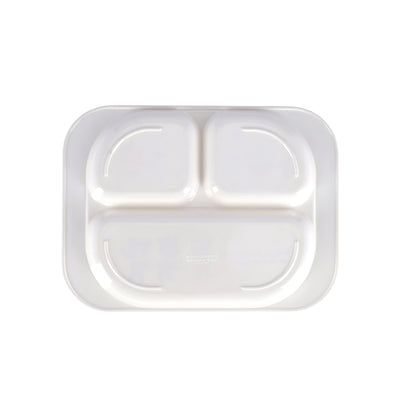 Royalford RF7247 Kids Baby Plate | 3-Section Rectangular Melamine Baby Feeding Plate | Cute Graphics | Lightweight Durable Tableware for Toddlers & Children Daily Use