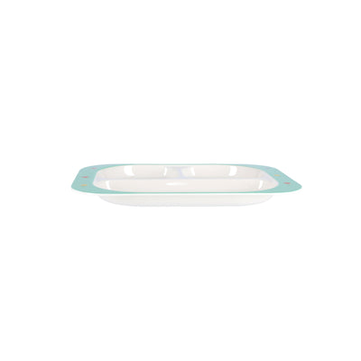 Royalford RF7247 Kids Baby Plate | 3-Section Rectangular Melamine Baby Feeding Plate | Cute Graphics | Lightweight Durable Tableware for Toddlers & Children Daily Use