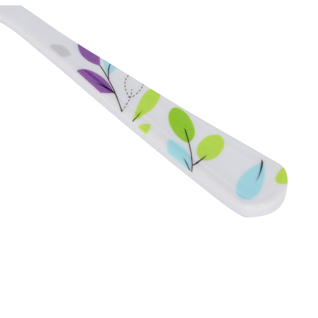 Royalford RF7390LF Premium Melamine Table Spoon | Elegant Leaf Design | Heat Resistant Lightweight Serving Spoon | Ergonomic Handle & Break Resistant Kitchenware