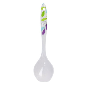 Royalford RF7391LF Premium Melamine Soup Ladle | Heat Resistant Lightweight Serving Spoon | Ergonomic Handle | Break Resistant Kitchen Utensil for Daily  Cooking Use