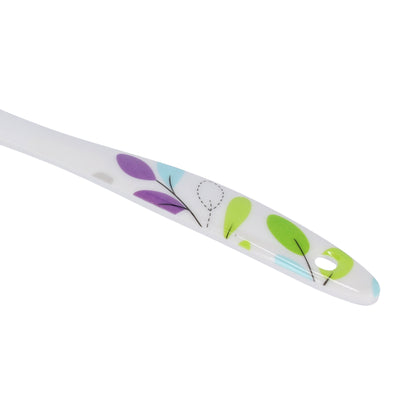 Royalford RF7391LF Premium Melamine Soup Ladle | Heat Resistant Lightweight Serving Spoon | Ergonomic Handle | Break Resistant Kitchen Utensil for Daily  Cooking Use