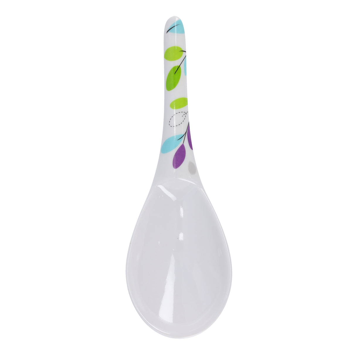 Royalford RF7392LF Premium Melamine Soup Ladle | Heat Resistant Lightweight Serving Spoon | Ergonomic Handle | Break Resistant Kitchen Utensil for Daily  Cooking Use