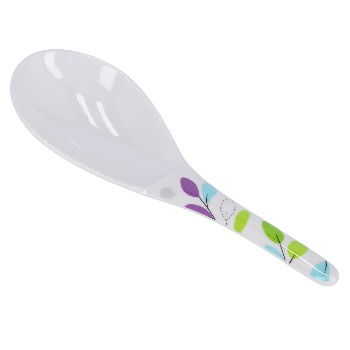 Royalford RF7392LF Premium Melamine Soup Ladle | Heat Resistant Lightweight Serving Spoon | Ergonomic Handle | Break Resistant Kitchen Utensil for Daily  Cooking Use