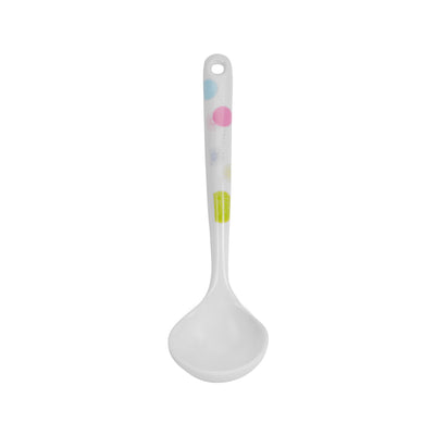 Royalford RF7393 Premium Melamine Soup Ladle | Heat Resistant Lightweight Serving Spoon | Ergonomic Handle | Break Resistant Kitchen Utensil for Daily Cooking Use