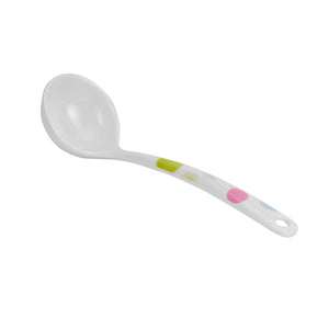 Royalford RF7393 Premium Melamine Soup Ladle | Heat Resistant Lightweight Serving Spoon | Ergonomic Handle | Break Resistant Kitchen Utensil for Daily Cooking Use