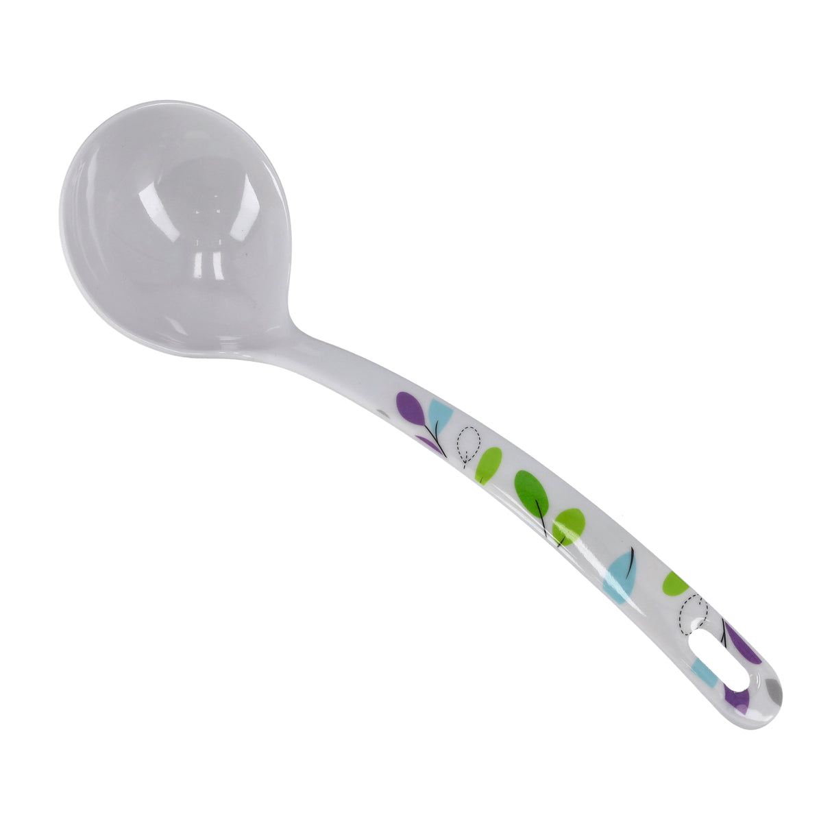 Royalford RF7395LF Premium Melamine Soup Ladle | Durable Heat Resistant Serving Spoon | Ergonomic Handle | Lightweight | Break Resistant Kitchen & Tableware Soup Ladle