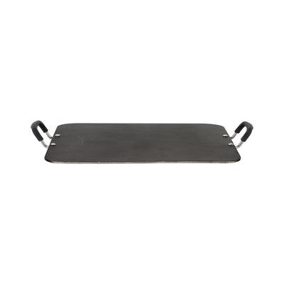 Royalford RF7462 Flat Square Tawa 15x13 Inch | Non-Stick Aluminium Cooking Tawa | Heat Resistant Bakelite Handles for Gas, Electric, Ceramic & Halogen Cooktops Use