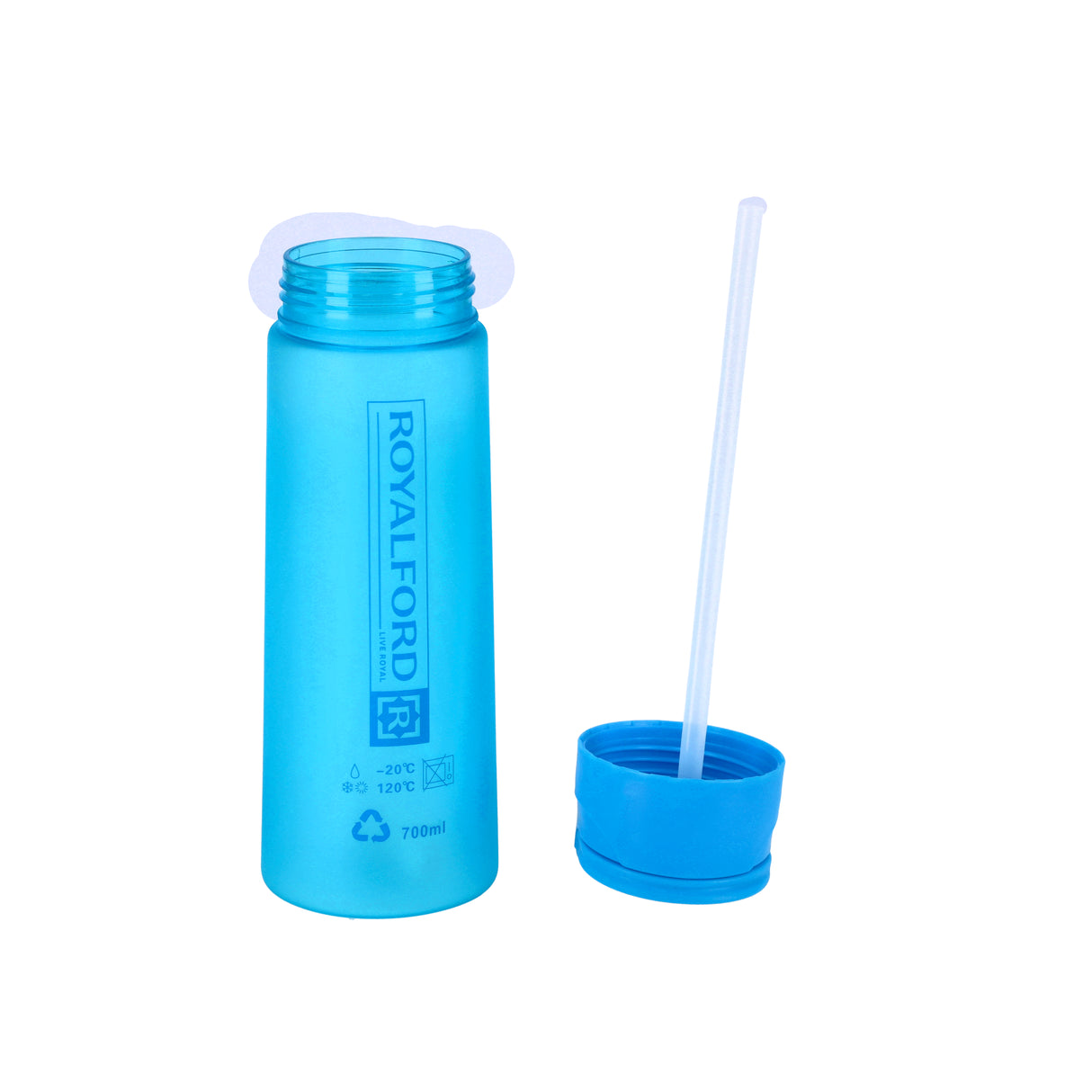 Royalford RF7578 700ML BPA-Free Water Bottle | Leakproof Flip-Top Lid |  Lightweight Design |  Reusable Drinking Bottle for Gym, Office, School, Travel & Outdoor Use