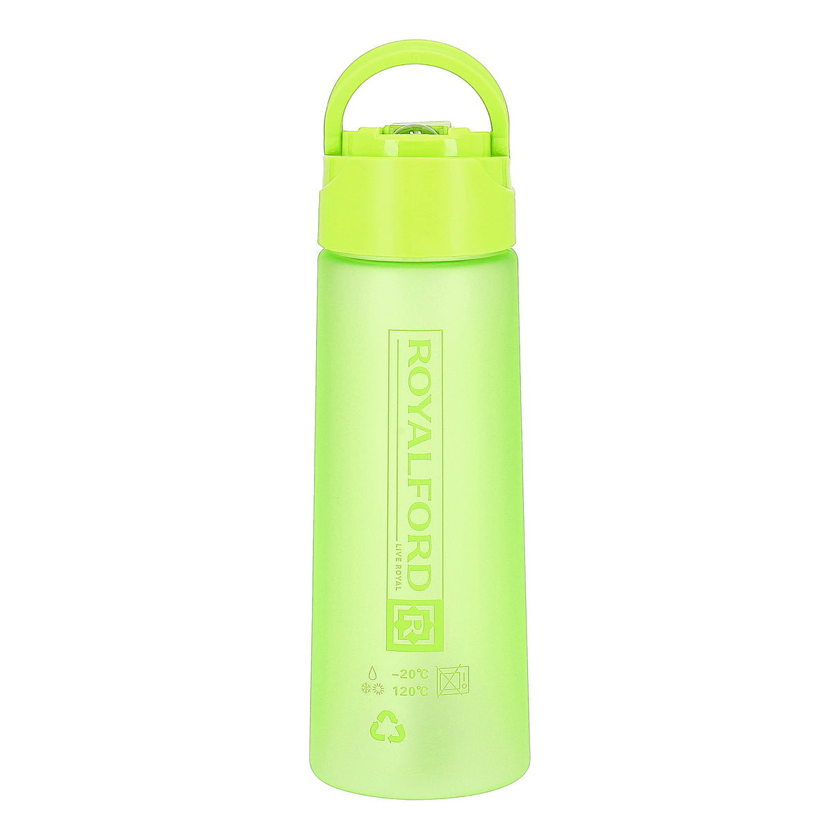 Royalford RF7579GR 500ml BPA-Free Water Bottle | Lightweight Leak-Proof Polymer Drinking Bottle with Carry Handle |Perfect  for School, Office and Daily Hydration Use