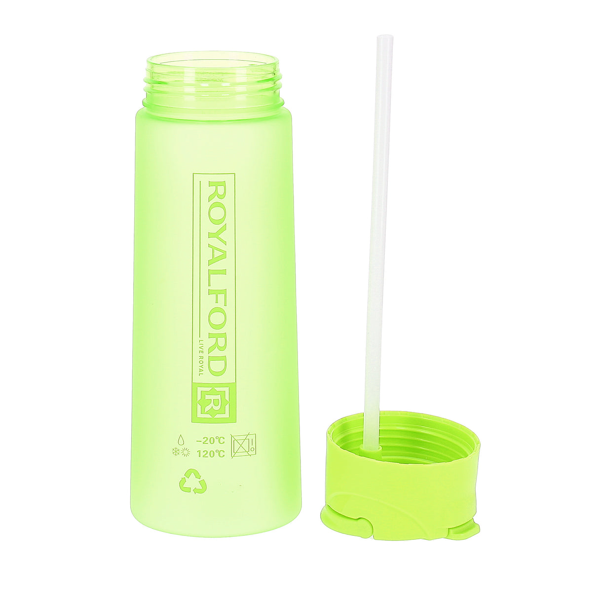 Royalford RF7579GR 500ml BPA-Free Water Bottle | Lightweight Leak-Proof Polymer Drinking Bottle with Carry Handle |Perfect  for School, Office and Daily Hydration Use