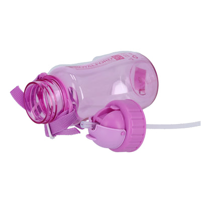 Royalford RF7581PP 500ml Water Bottle | BPA-Free Lightweight Polymer Leak-Proof Drinking Bottle with Carry Strap | Perfect for School, Travel, Kids Daily Hydration Use