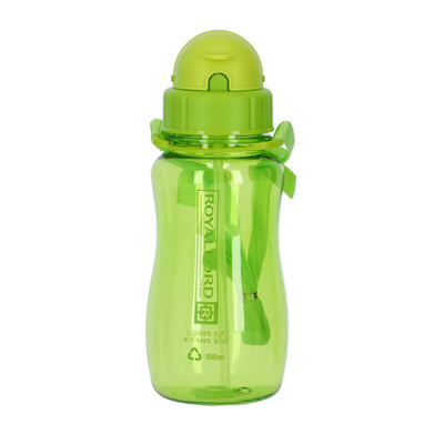 Royalford RF7581 500ml BPA-Free Water Bottle | Lightweight Leak-Proof Polymer Drinking Bottle with Carry Strap for School, Travel and Kids  Daily Hydration Use