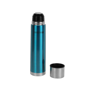 Royalford RF7665 1000ml Vacuum Bottle | Double Wall Stainless Steel Hot & Cold Insulated Flask for Travel, Office & Outdoor Use | Leak-Proof Lid and Durable Design