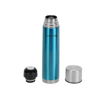 Royalford RF7665 1000ml Vacuum Bottle | Double Wall Stainless Steel Hot & Cold Insulated Flask for Travel, Office & Outdoor Use | Leak-Proof Lid and Durable Design