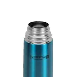 Royalford RF7665 1000ml Vacuum Bottle | Double Wall Stainless Steel Hot & Cold Insulated Flask for Travel, Office & Outdoor Use | Leak-Proof Lid and Durable Design