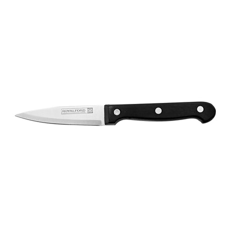 Royalford RF7827 Paring Knife |  Extra Sharp Stainless Steel Blade |  Ergonomic Bakelite Handle | Lightweight Well Balanced Design for Peeling, Trimming & Slicing
