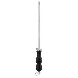 RoyalFord 9 Inch Knife Sharpening | Steel Rod  | Durable Stainless Steel Knife Sharpener  with Ergonomic Handle |  Sharpening Stick for Kitchen  Knives & Tools