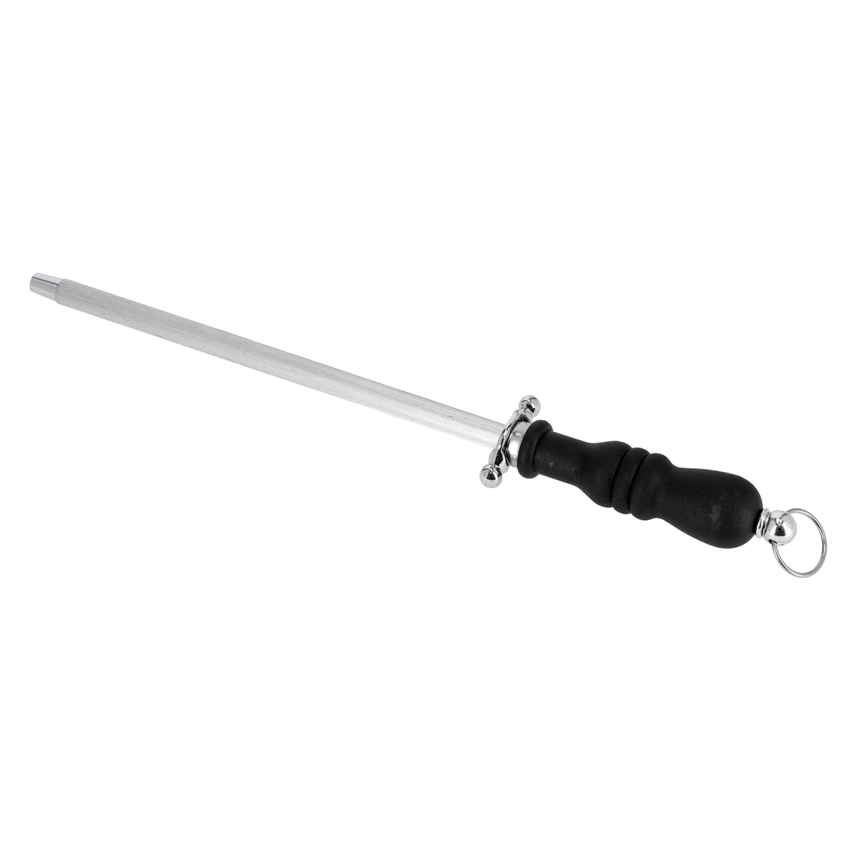RoyalFord 9 Inch Knife Sharpening | Steel Rod  | Durable Stainless Steel Knife Sharpener  with Ergonomic Handle |  Sharpening Stick for Kitchen  Knives & Tools
