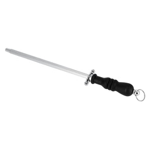 RoyalFord 9 Inch Knife Sharpening | Steel Rod  | Durable Stainless Steel Knife Sharpener  with Ergonomic Handle |  Sharpening Stick for Kitchen  Knives & Tools