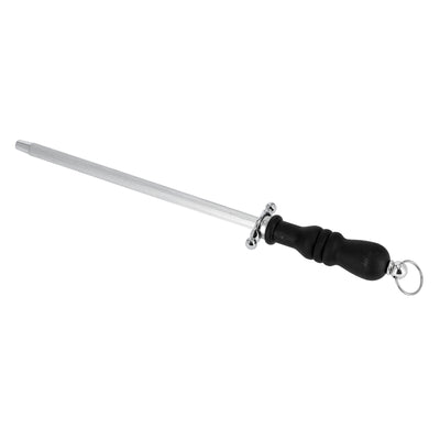 RoyalFord 9 Inch Knife Sharpening | Steel Rod  | Durable Stainless Steel Knife Sharpener  with Ergonomic Handle |  Sharpening Stick for Kitchen  Knives & Tools