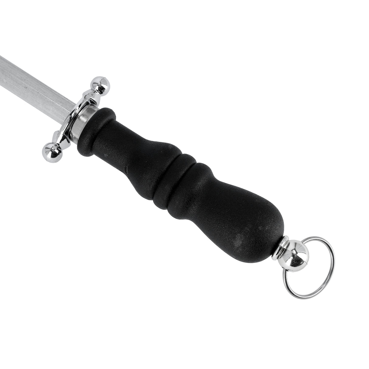 RoyalFord 9 Inch Knife Sharpening | Steel Rod  | Durable Stainless Steel Knife Sharpener  with Ergonomic Handle |  Sharpening Stick for Kitchen  Knives & Tools