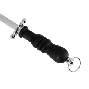 RoyalFord 9 Inch Knife Sharpening | Steel Rod  | Durable Stainless Steel Knife Sharpener  with Ergonomic Handle |  Sharpening Stick for Kitchen  Knives & Tools