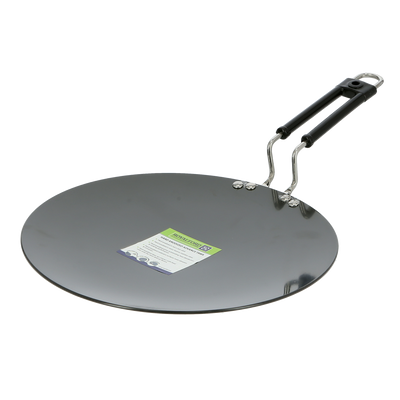 Royalford RF7905 Flat Tawa | Durable Metal Roti Tawa |  Heat Resistant Handle for safe cooking | Suitable for Everyday Cooking | Perfect for Roti, Dosa,  Pancake Etc