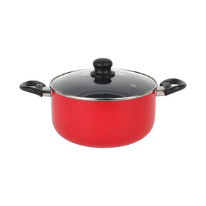 Royalford RF7923N Non-Stick Cookware Set 8 Pcs | Durable Aluminium PFOA-Free Cookware with Glass Lids | Bakelite Handles for Gas, Ceramic, Halogen & Hot Plate Use