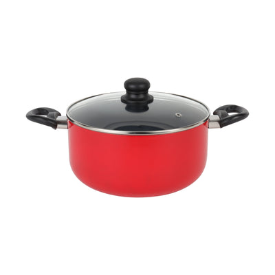 Royalford RF7923N Non-Stick Cookware Set 8 Pcs | Durable Aluminium PFOA-Free Cookware with Glass Lids | Bakelite Handles for Gas, Ceramic, Halogen & Hot Plate Use