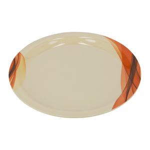 Royalford RF8078 Super Rays Dinner Plate | 11 Inch Heavy Weight FDA Approved Melamine Plate | Durable Food Grade Dinner Plate for Daily Home Dining & Restaurant Use
