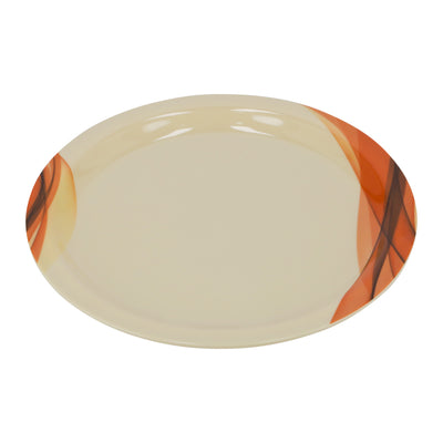Royalford RF8078 Super Rays Dinner Plate | 11 Inch Heavy Weight FDA Approved Melamine Plate | Durable Food Grade Dinner Plate for Daily Home Dining & Restaurant Use