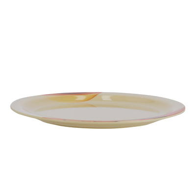 Royalford RF8078 Super Rays Dinner Plate | 11 Inch Heavy Weight FDA Approved Melamine Plate | Durable Food Grade Dinner Plate for Daily Home Dining & Restaurant Use