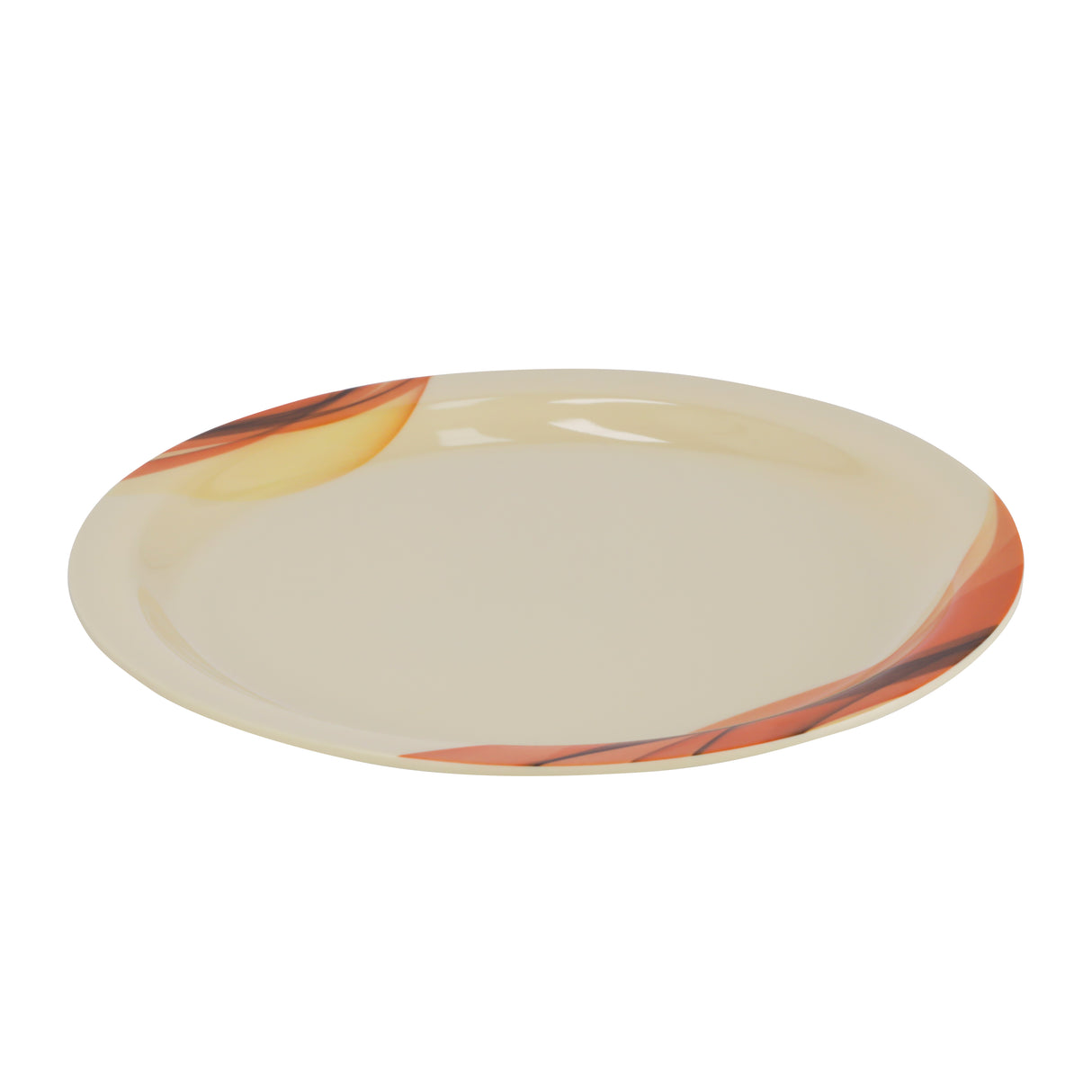 Royalford RF8078 Super Rays Dinner Plate | 11 Inch Heavy Weight FDA Approved Melamine Plate | Durable Food Grade Dinner Plate for Daily Home Dining & Restaurant Use