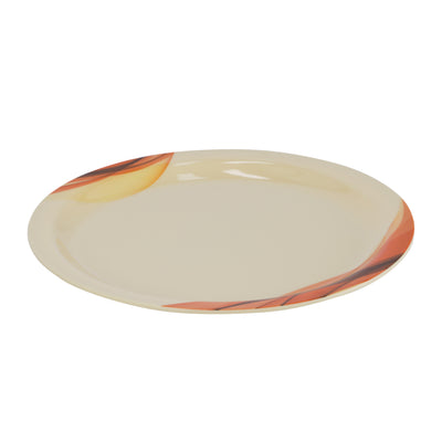 Royalford RF8078 Super Rays Dinner Plate | 11 Inch Heavy Weight FDA Approved Melamine Plate | Durable Food Grade Dinner Plate for Daily Home Dining & Restaurant Use