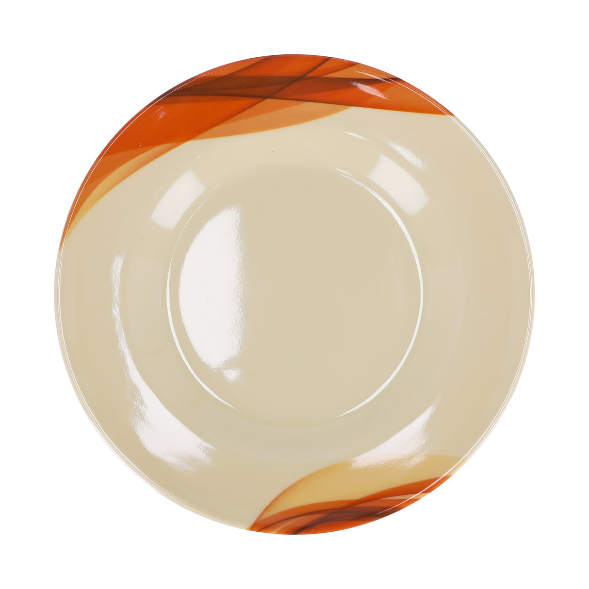 Royalford RF8080 Super Rays Flat Plate | Heavy Weight | FDA Approved Melamine Plate | Durable Food Grade Dinner Plate for Daily Dining Home Kitchen & Restaurant Use