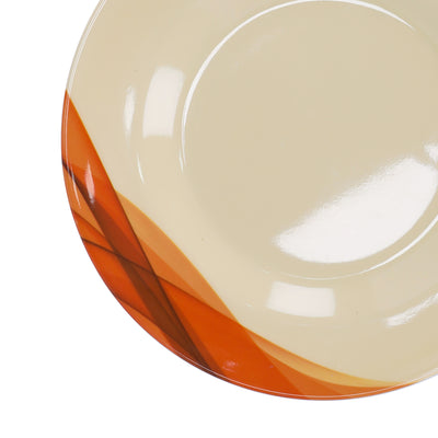 Royalford RF8080 Super Rays Flat Plate | Heavy Weight | FDA Approved Melamine Plate | Durable Food Grade Dinner Plate for Daily Dining Home Kitchen & Restaurant Use