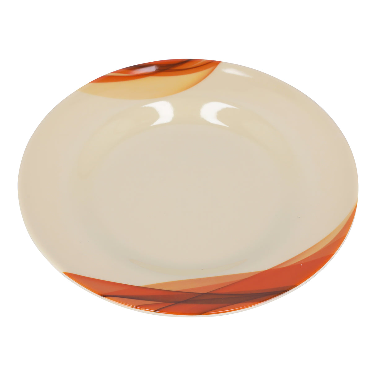 Royalford RF8080 Super Rays Flat Plate | Heavy Weight | FDA Approved Melamine Plate | Durable Food Grade Dinner Plate for Daily Dining Home Kitchen & Restaurant Use