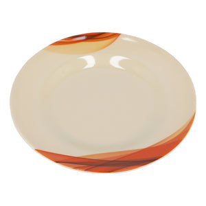 Royalford RF8080 Super Rays Flat Plate | Heavy Weight | FDA Approved Melamine Plate | Durable Food Grade Dinner Plate for Daily Dining Home Kitchen & Restaurant Use