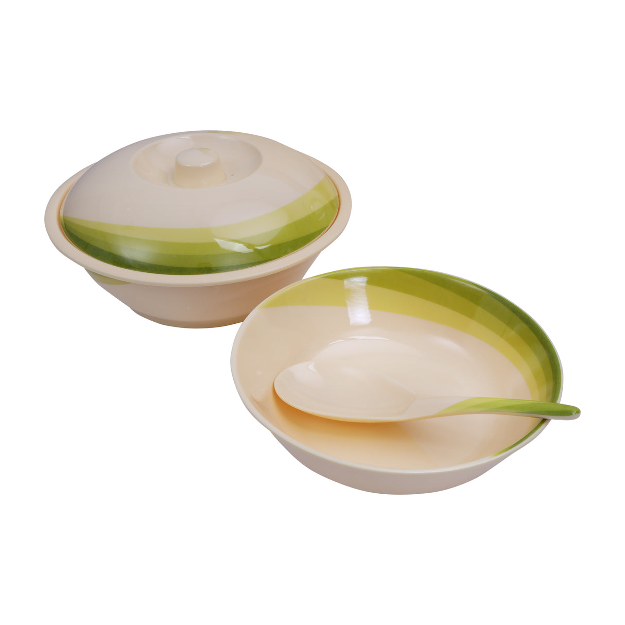 Royalford RF8101- 64-Piece Melamine Dinner Set | Ribble Designed| Break-Resistant & Lightweight Tableware for 12 Persons | Stylish Multi-Color Dining Set for Home