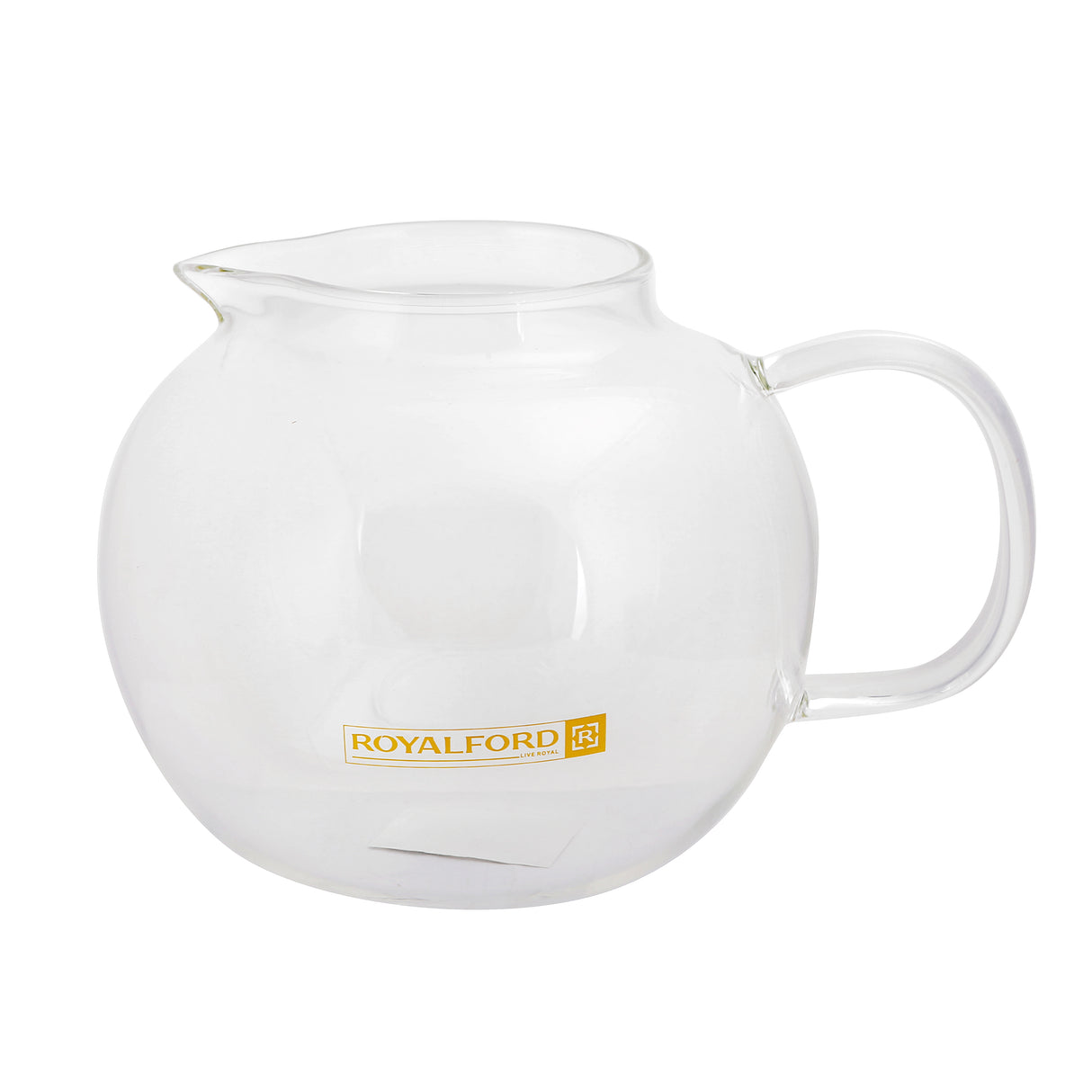 Royalford RF8266 Tempered Glass Tea Pot | Stainless Steel Strainer | 1200ml 40oz | Heat Resistant Transparent Teapot for Tea Herbal Infusions Home and Office Use