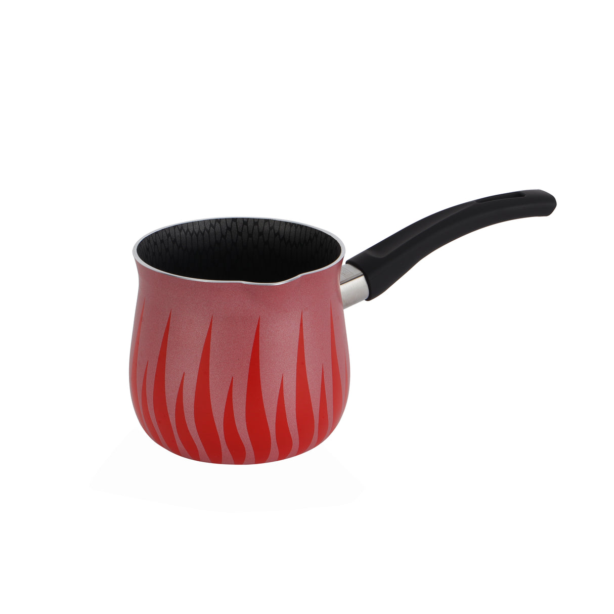 Royalford RF8273 10.5CM Flame Coffee Warmer |  Aluminium Milk & Coffee Heating Pot | Combo Honeycomb Interior | 1.9MM Thick Body & Soft-Touch Heat-Resistant Handle