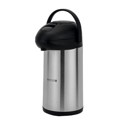 Royalford RF8337 4L Double Wall Vacuum Flask - Keeping Hot/Cold Retention, Pump Action Spill-Proof Pouring Coffee, Hot Water, Tea, Beverage | Ideal for Commercial & Outings