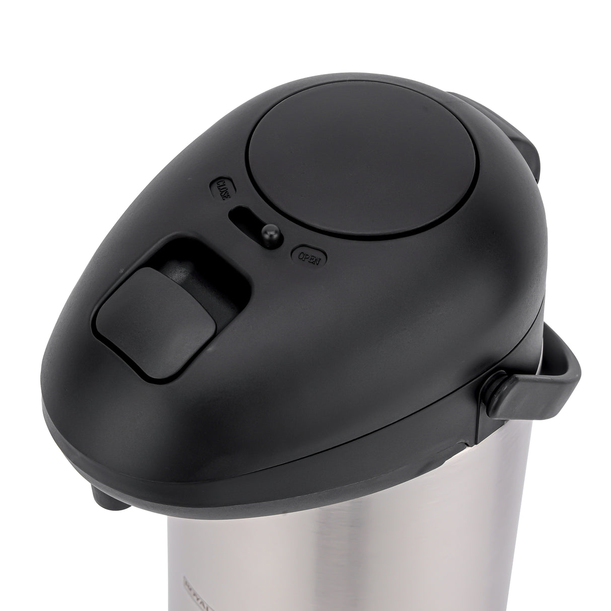 RoyalFord RF8337 4L Double Wall Vacuum Flask | Stainless Steel Pump Action | Airpot Hot and Cold Beverage Dispenser for Catering, Office, Restaurant  & Home Use