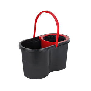 Royalford Elegant Spin Easy Mop | 360° Rotating Microfiber Mop Head| 16L Large Bucket Capacity| Hands-Free Wringing & Splash-Free Cleaning for Professional Home Use