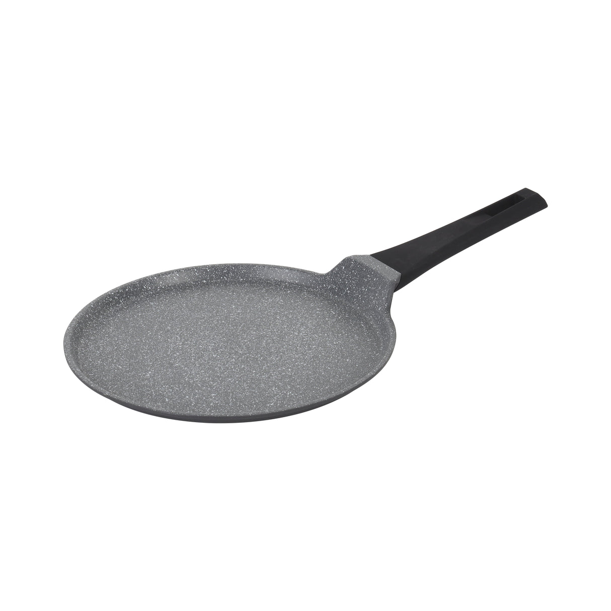 Royalford RF8590 28cm Die Cast Crepe Tawa | Marble Non-Stick Coating | Induction Compatible Aluminium Flat Pan | Soft Touch Bakelite Handle & Even Heat Distribution