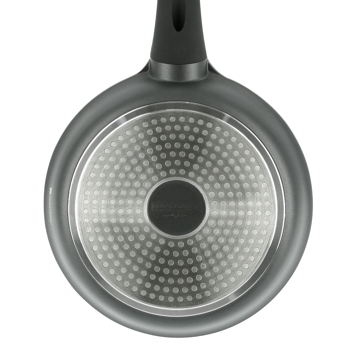 Royalford RF8596 28CM Die Cast Aluminium | Non-Stick Fry Pan | Marble Coating | Induction Compatible Base | Soft-Touch Bakelite Handle | Heat Resistant Exterior