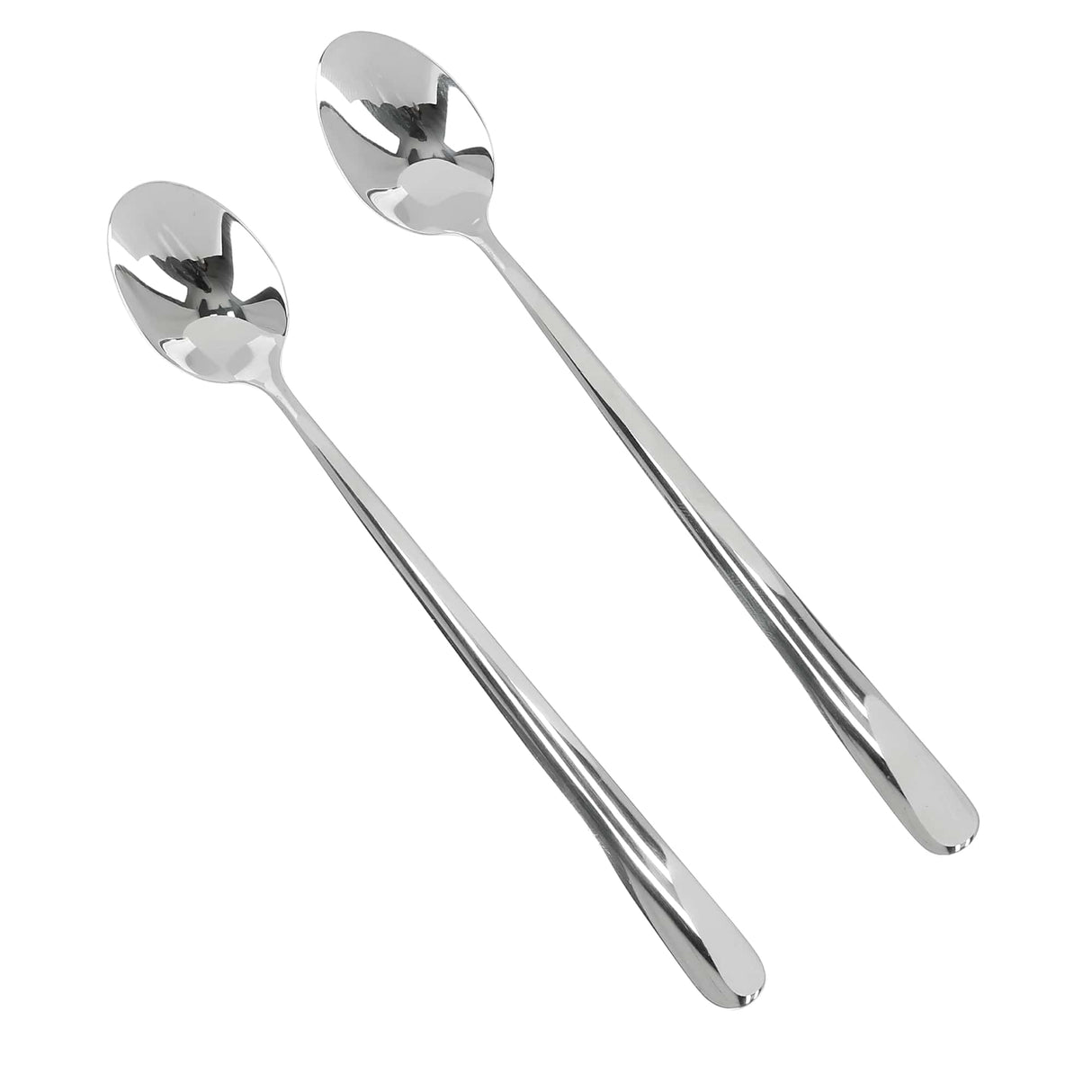 Royalford RF8667 Stainless Steel Ice Cream Spoon Set |  2 Pcs Mirror Finish Dishwasher Safe Dessert Spoons | High Grade Steel Ergonomic Design | Stain Resistant Cutlery