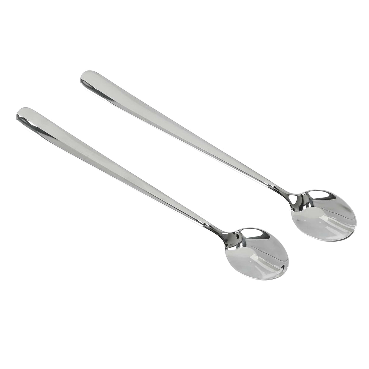 Royalford RF8667 Stainless Steel Ice Cream Spoon Set |  2 Pcs Mirror Finish Dishwasher Safe Dessert Spoons | High Grade Steel Ergonomic Design | Stain Resistant Cutlery