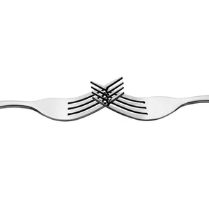 Royalford RF8670 Stainless Steel Dinner Fork Set | 2 Pcs Mirror Finish Dishwasher Safe Table Forks | High Grade Steel Ergonomic Design | Stain Resistant Cutlery