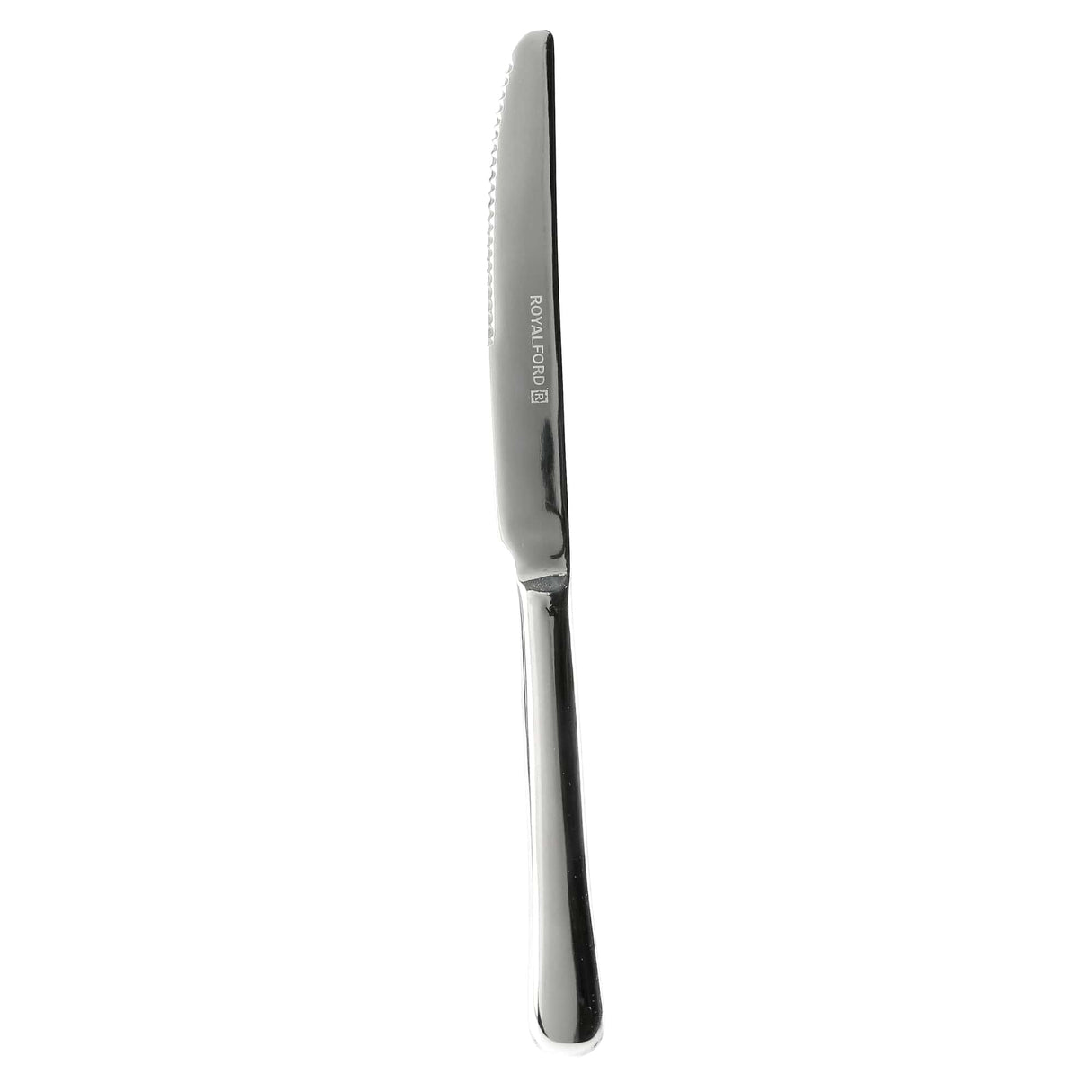 Royalford RF8672 Stainless Steel Dinner Knife Set | 2 Pcs Mirror Finish Dishwasher Safe Table Knives | High Grade Steel Ergonomic Design | Durable Stain Resistant Cutlery